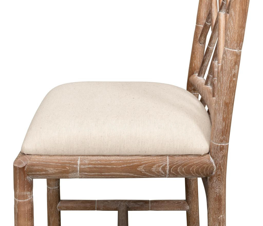 Brighton Bamboo Beige Side Chair (Set of 2)