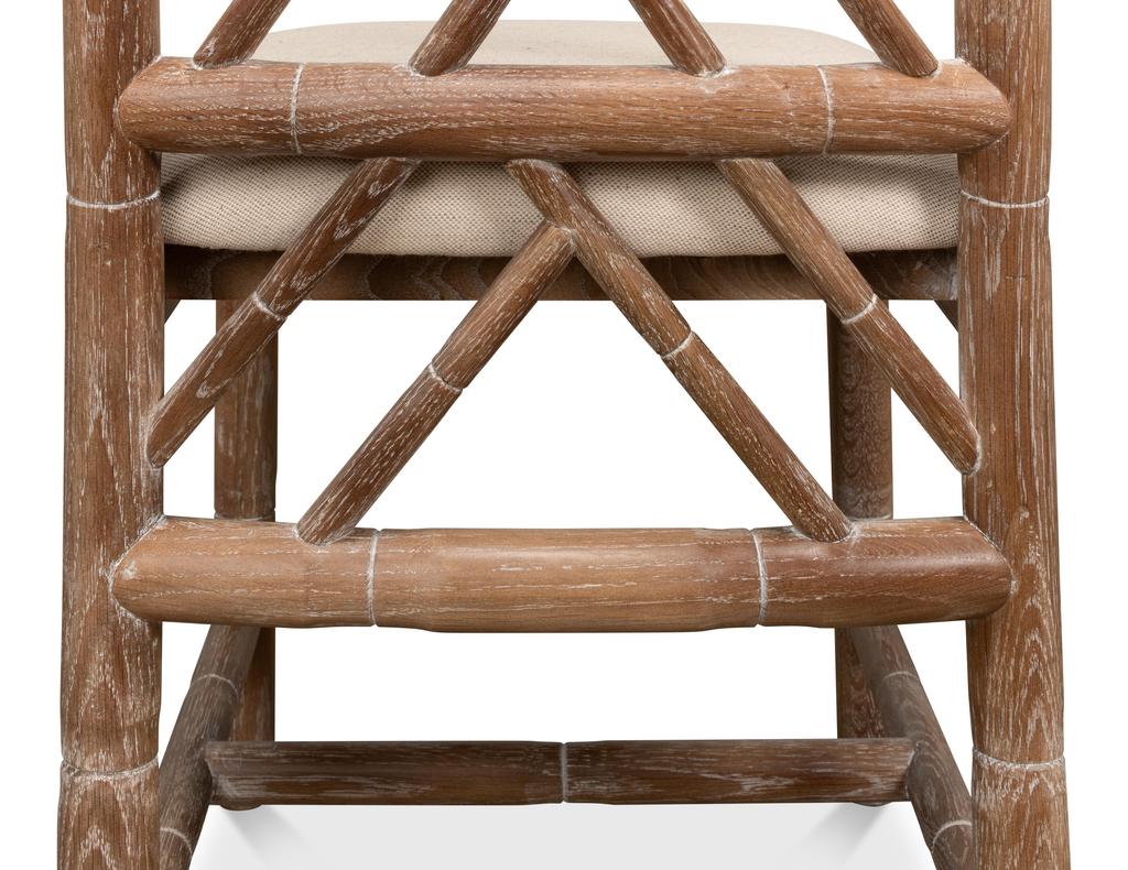 Brighton Bamboo Beige Side Chair (Set of 2)