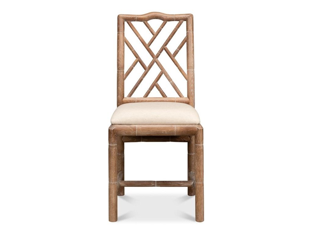 Brighton Bamboo Beige Side Chair (Set of 2)