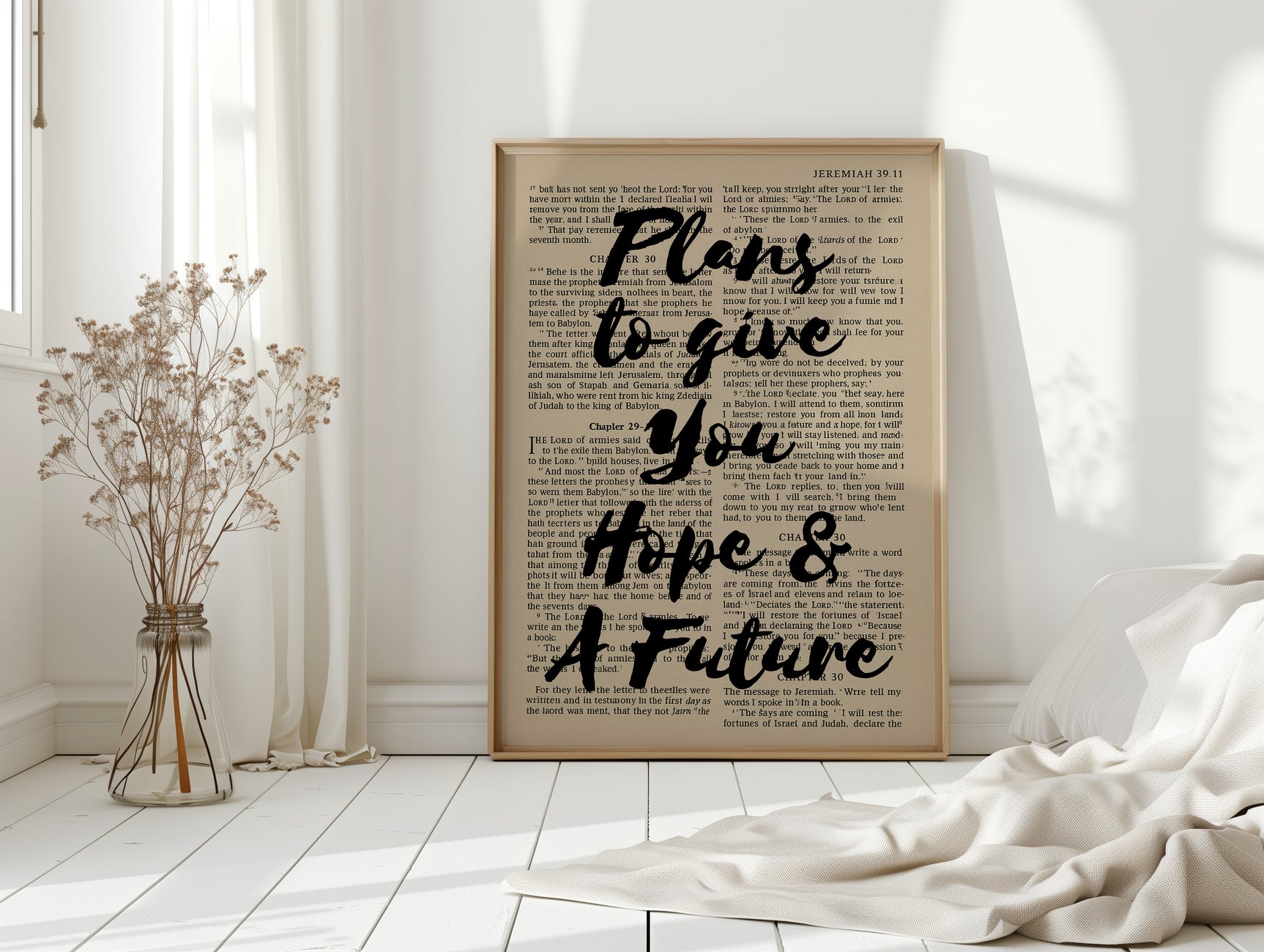 Hope and a Future Scripture Overlay Print