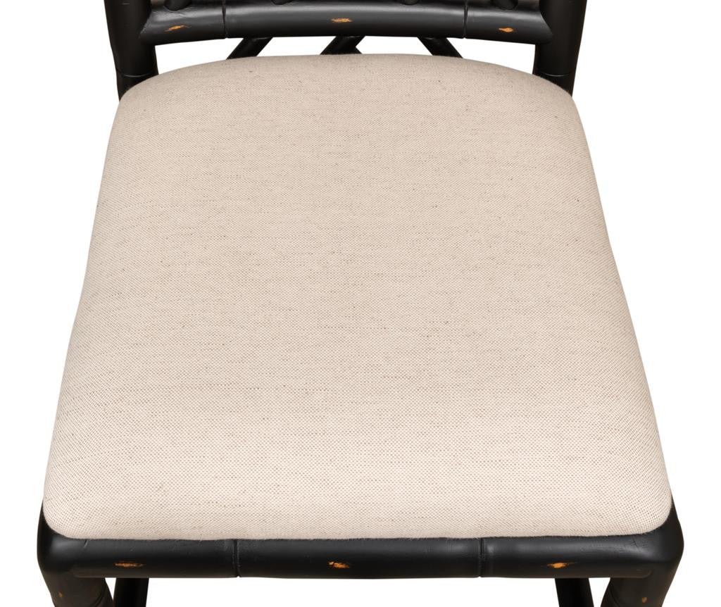 Brighton Black Bamboo Side Chair (Set of 2)