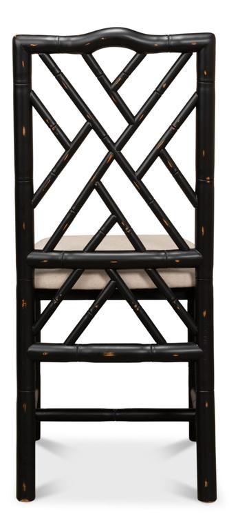 Brighton Black Bamboo Side Chair (Set of 2)
