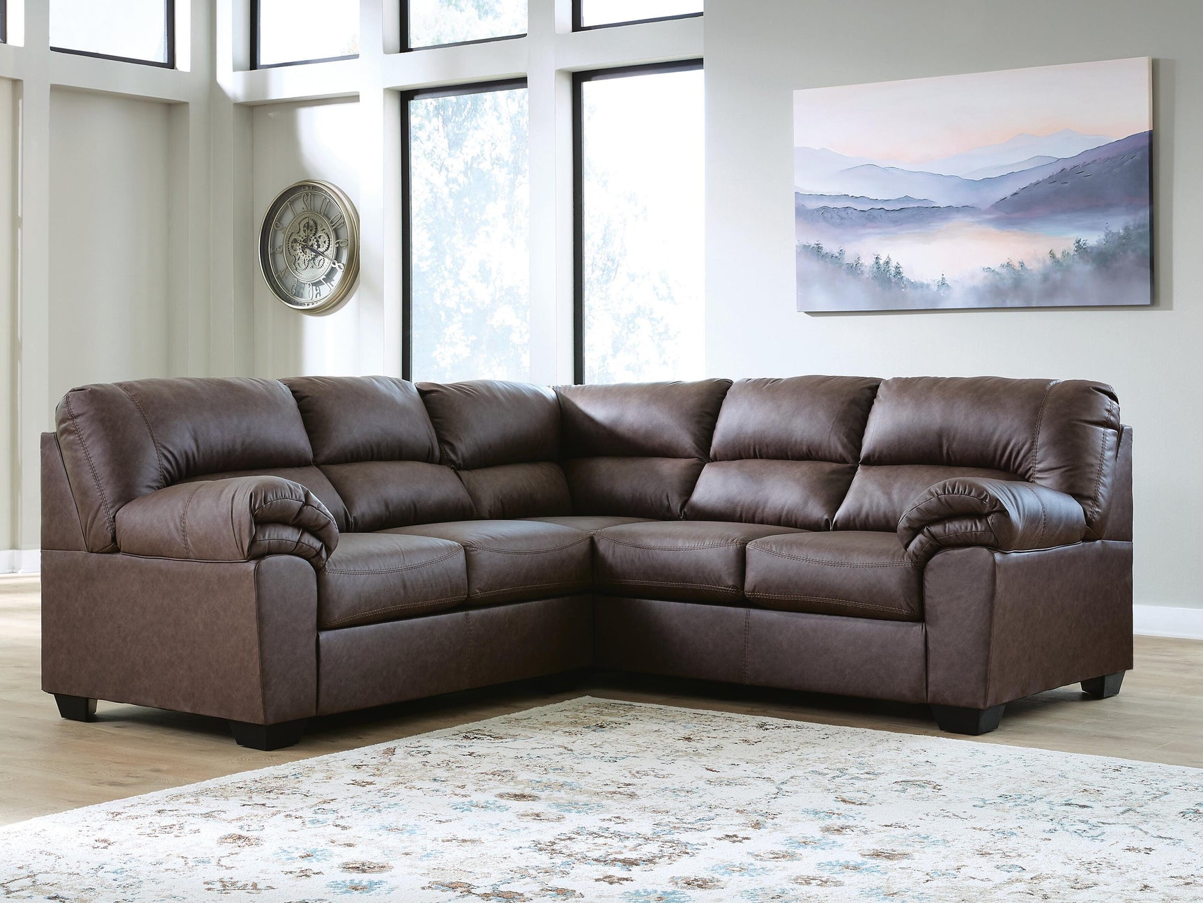 Whitlock Umber 2-Piece Sectional with Right-Arm Facing Sofa