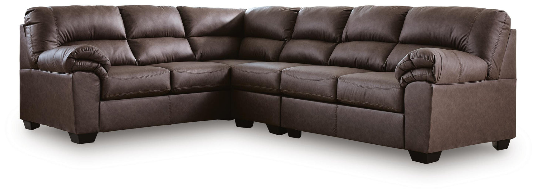 Whitlock Umber 3-Piece Sectional with Left-Arm Facing Sofa