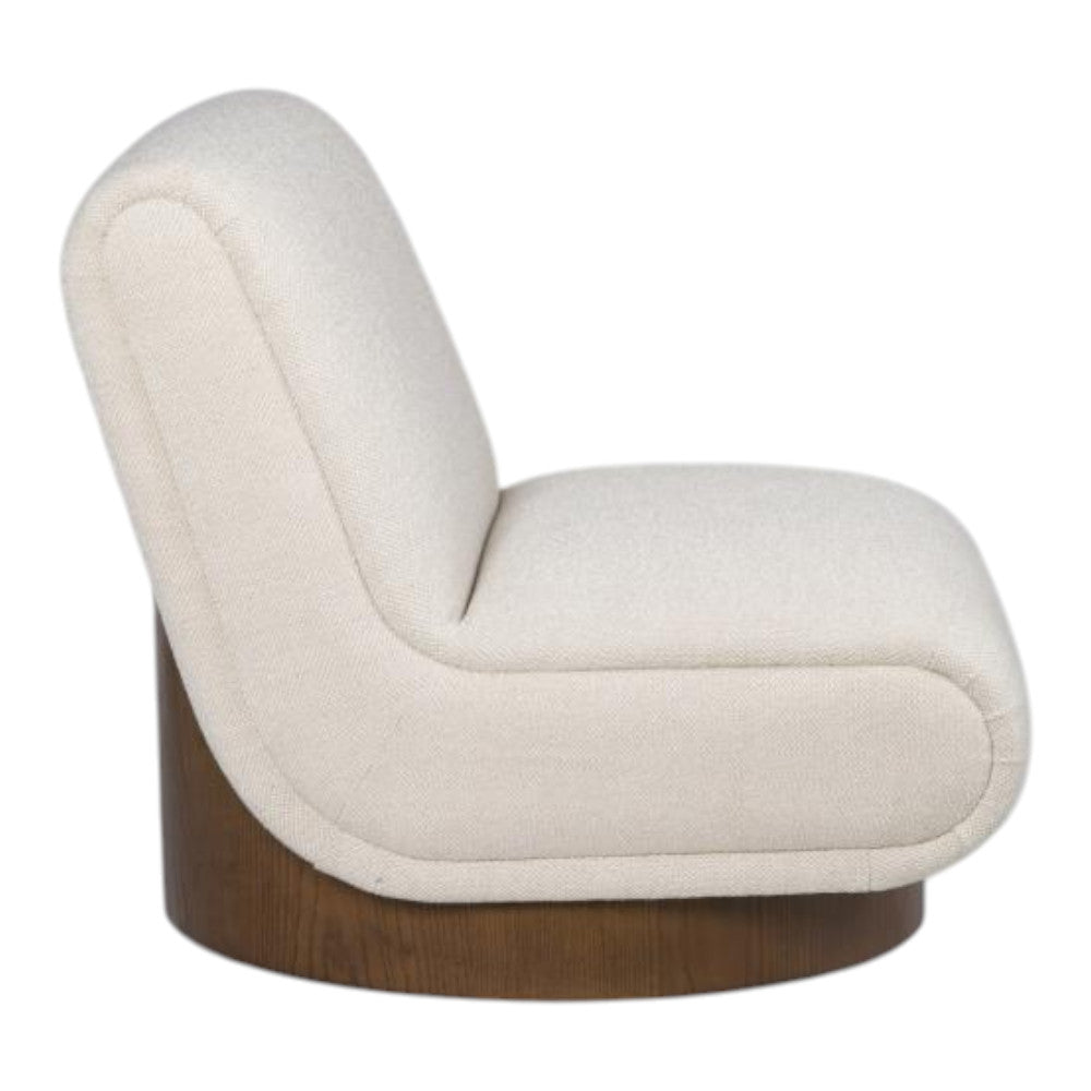 Hartland Tan Armless Swivel Chair