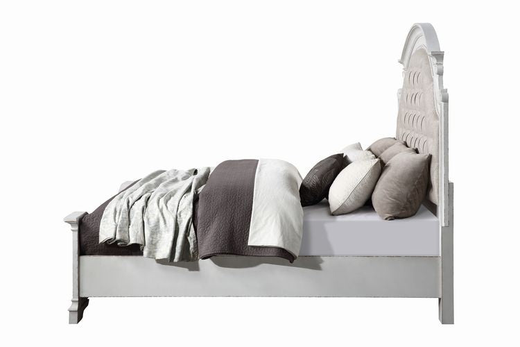 Florian Beige/Antique White Queen Bed