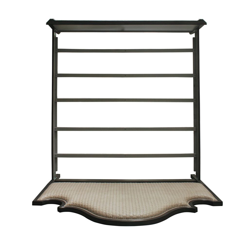 House Beatrice Two Tone Beige/Charcoal/Light Gray Queen Bed