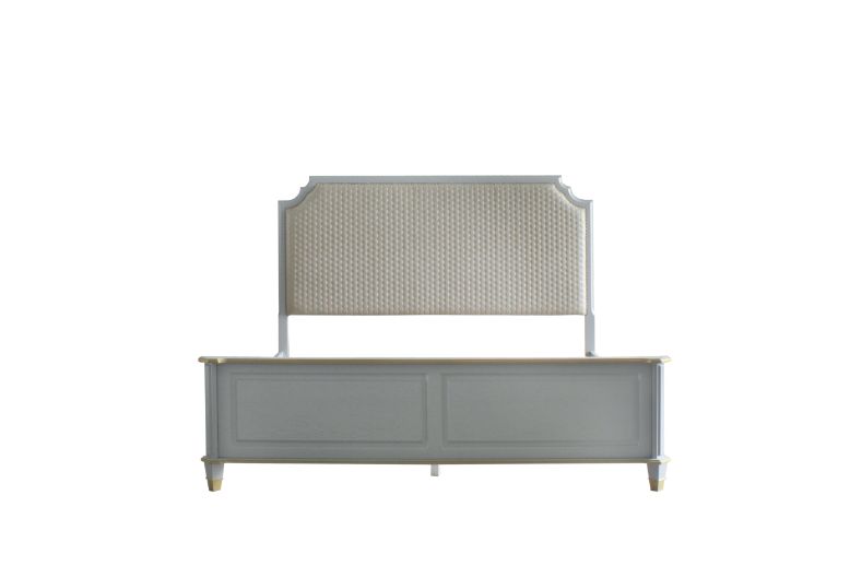 House Marchese Two Tone Beige/Pearl Gray Queen Bed