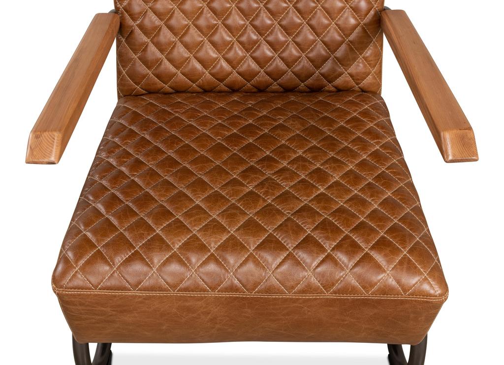 Beverly Hills Brown Chair Leather