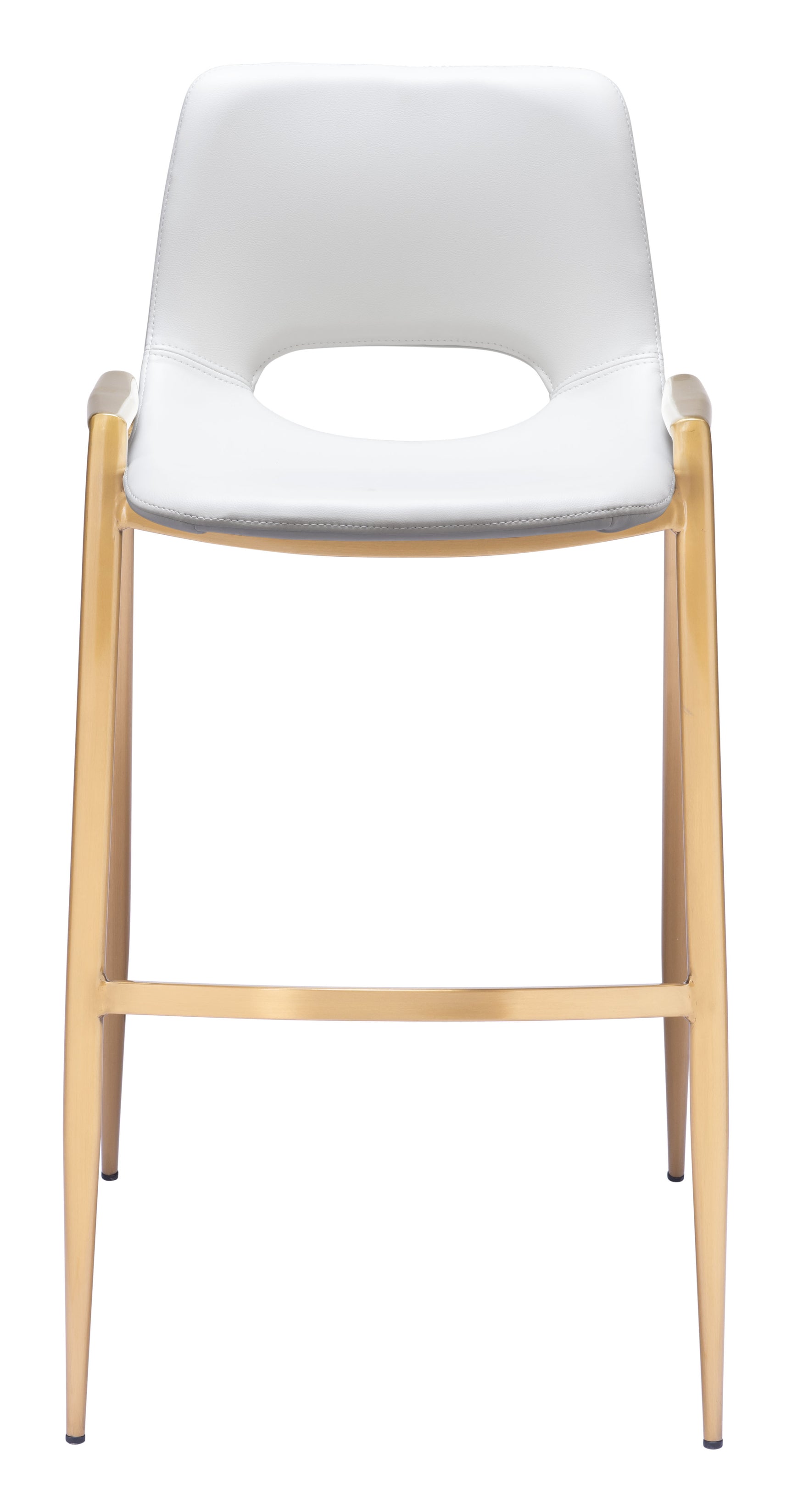 Desi White & Gold Barstool (Set of 2)