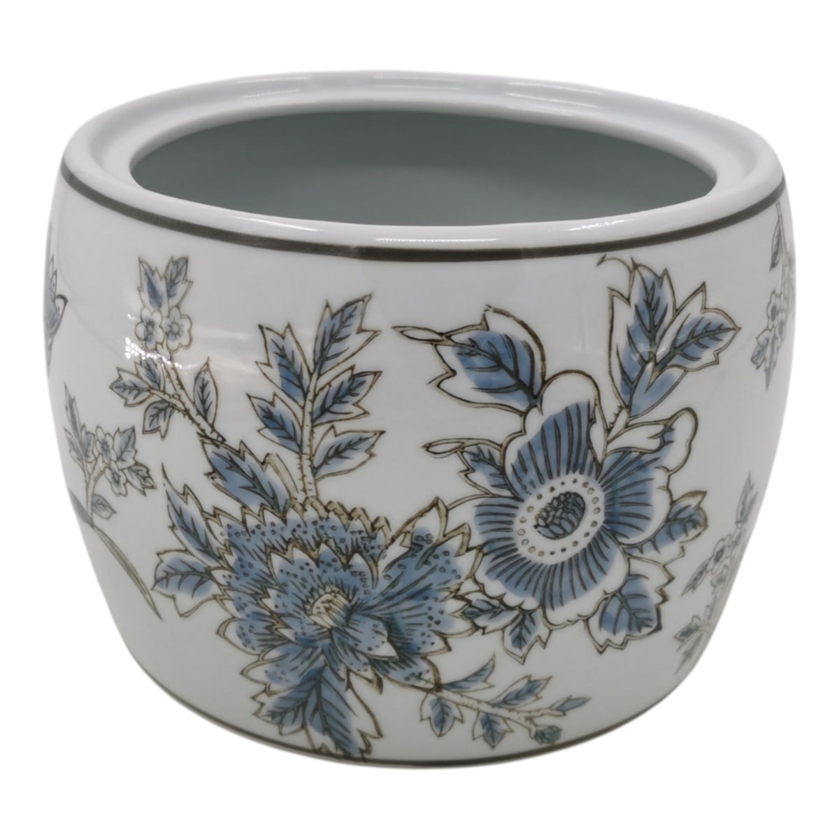 Miles Blue/Brown Neroli Basil Chinoiserie Candle