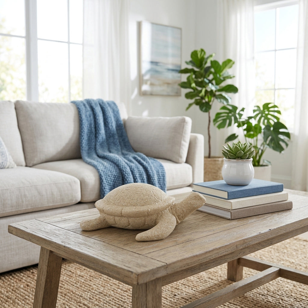 Ukiah Tan Sea Turtle Sand Texture Finish