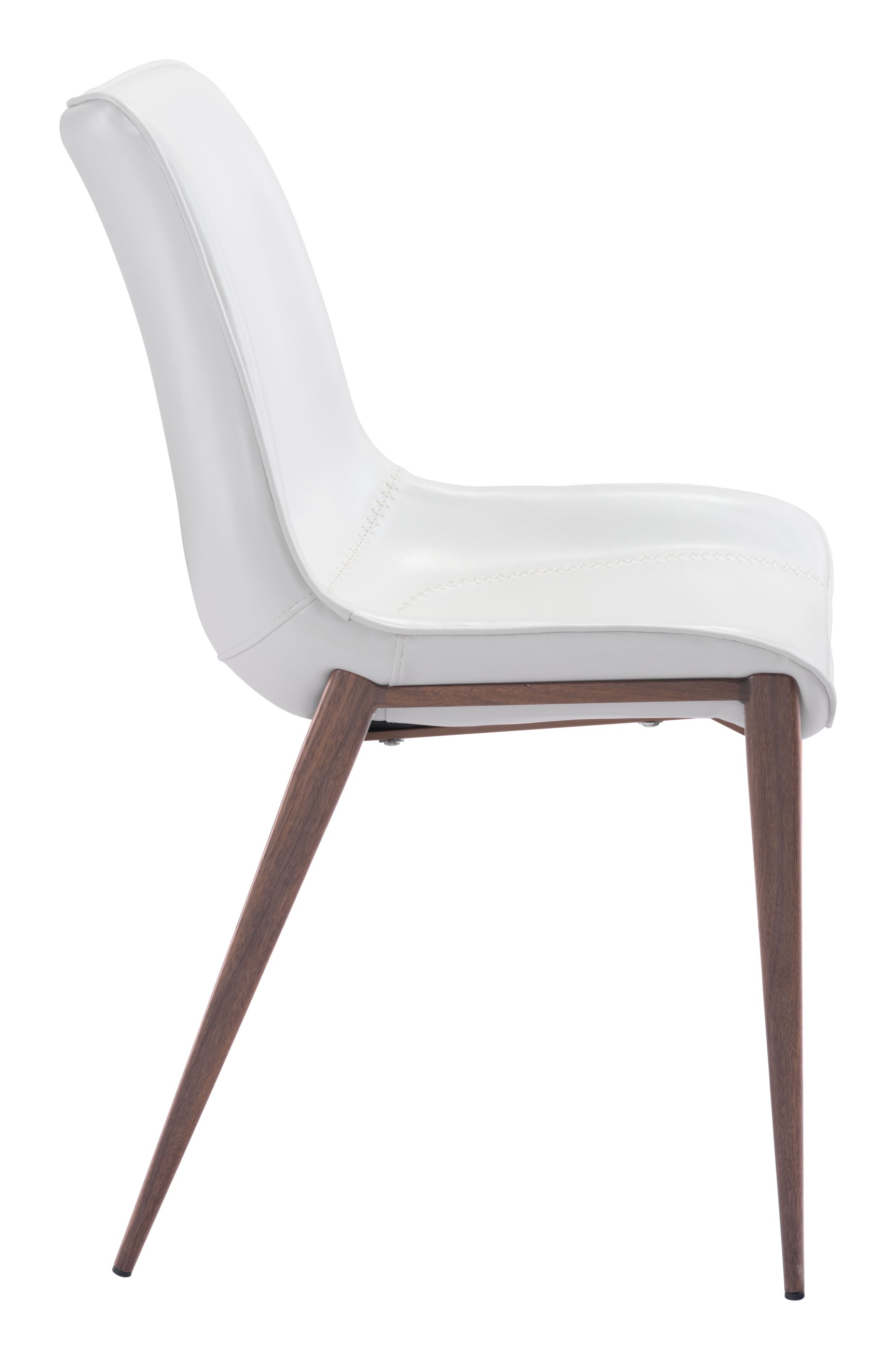Magnus White & Walnut Dining Chair (Set of 2)