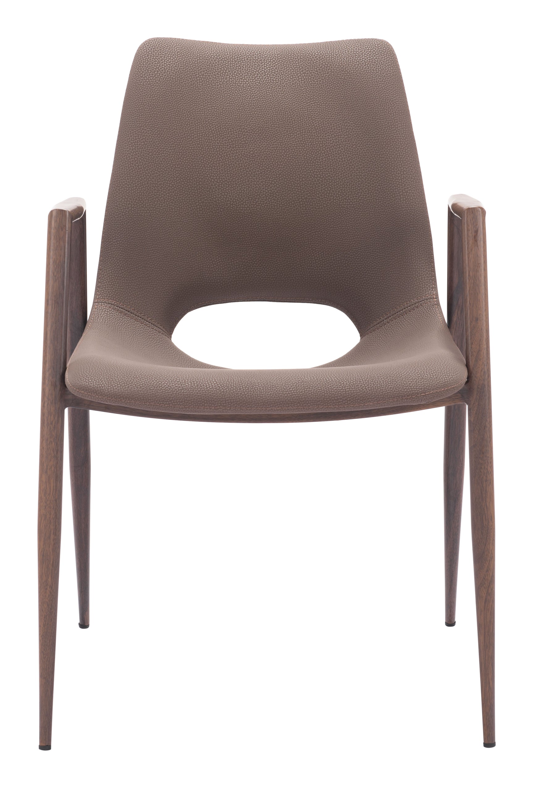 Desi Brown & Walnut Dining Chair (Set of 2)