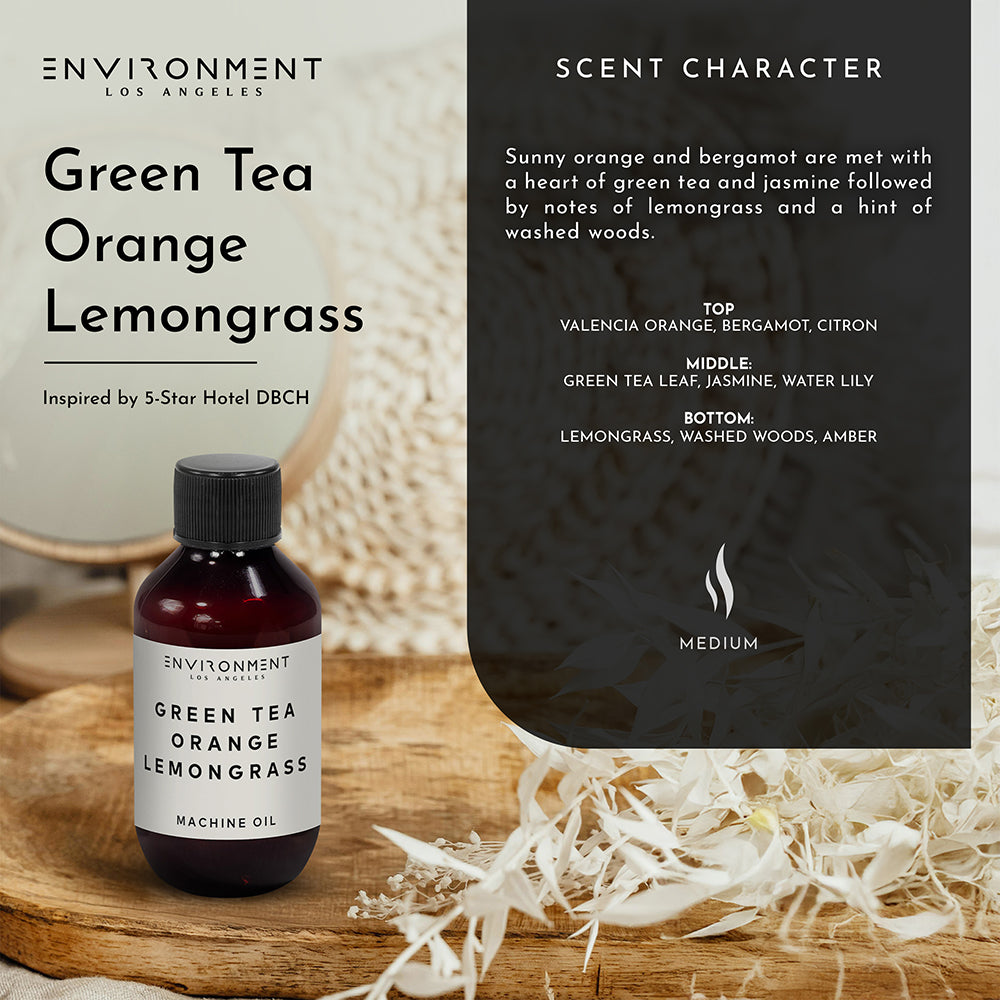 2oz Green Tea | Orange | Lemongrass Machine Diffusing Oil (Inspired by Delano Beach Club Hotel®) - Ornate Home