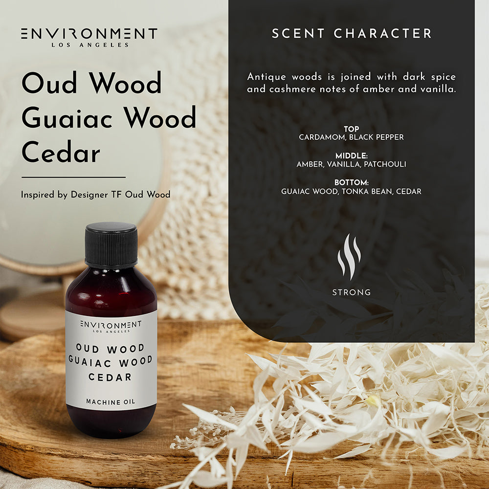 2oz Oud Wood | Guaiac Wood | Cedar Machine Diffusing Oil (Inspired by Tom Ford Oud Wood®) - Ornate Home