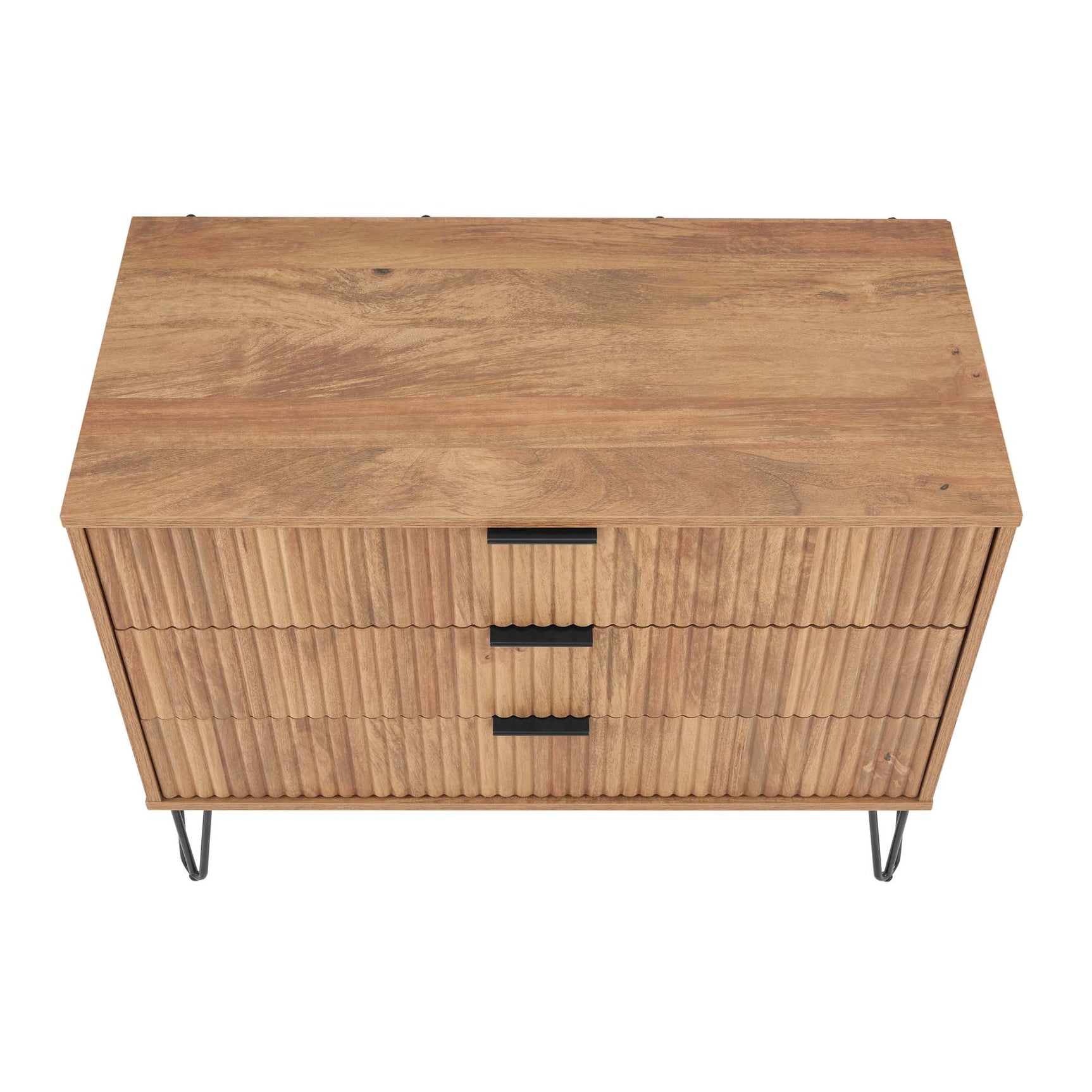 3-Piece DUMBO 5-Drawer Tall Dresser, DUMBO 3-Drawer Standard Dresser and DUMBO Nightstand 2.0 in Golden Brown - Ornate Home