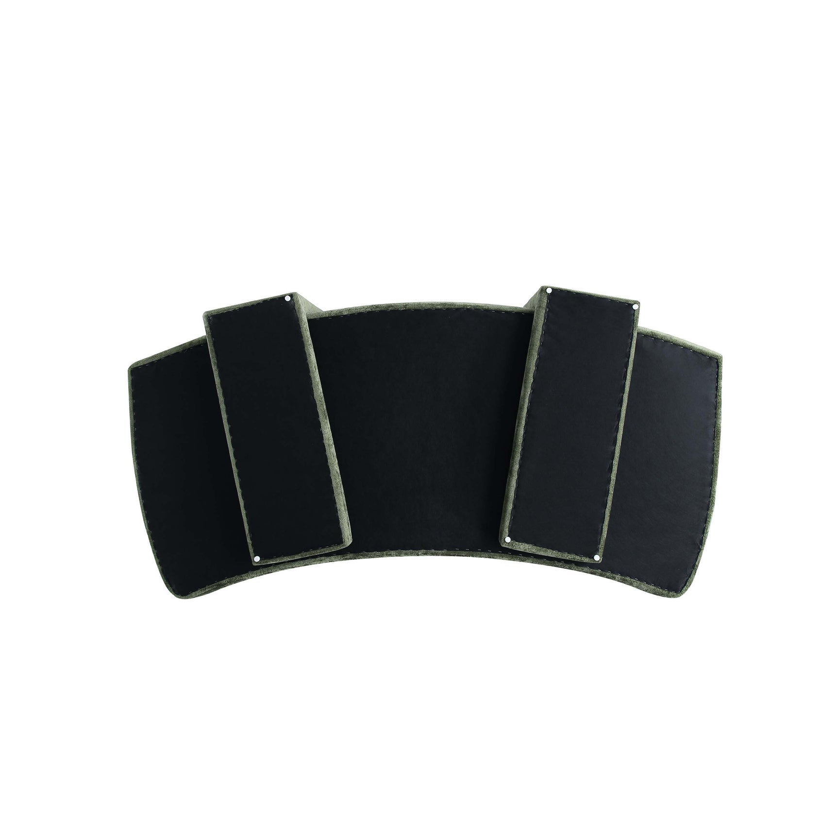 3-Piece Verandah 90.6" Sofa and 2 Accent Chairs in Olive Green - Ornate Home