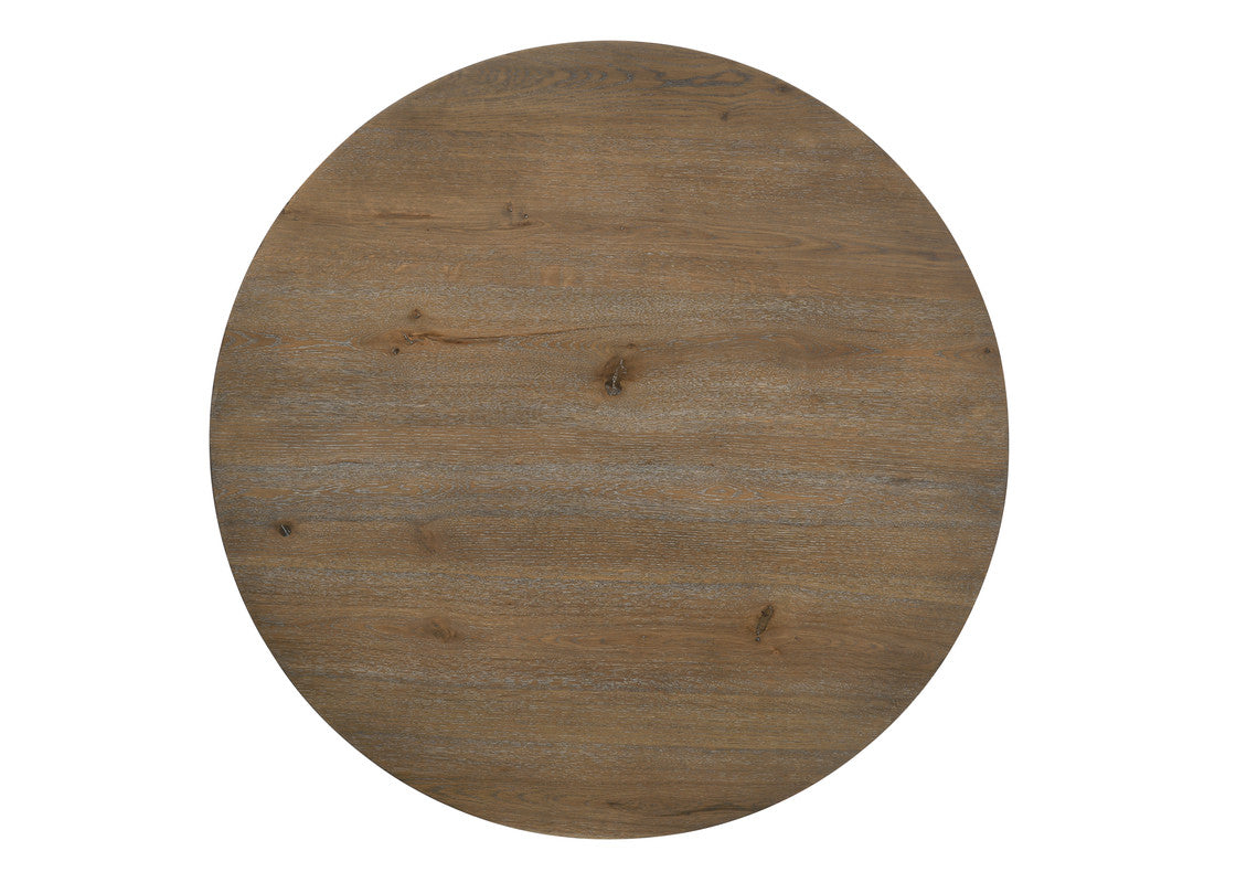 Brutus Vintage Walnut/Wheat 47" 5-Piece Round Dining Set