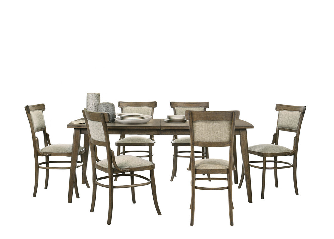 Bistro Vintage Walnut 72" 7-Piece Dining Set
