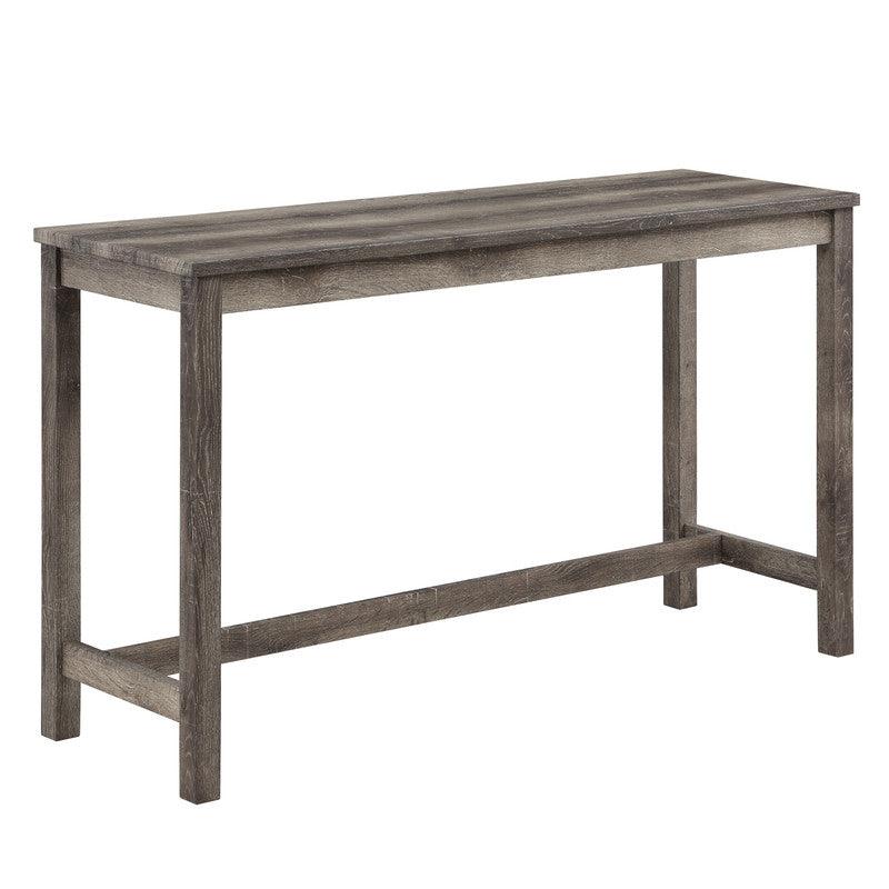 Oriana Brown/Creamy White 60" 4-Piece Counter Height Pub Table Set