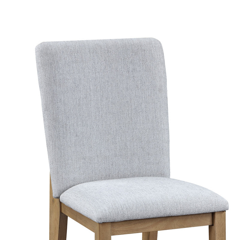Delphine Gray 19"W Linen Dining Chair (Set of 2)
