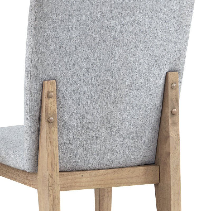 Caspian Oak/Gray 59" 7-Piece Round Dining Set