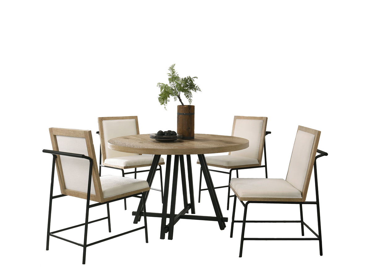 Tate Oak 47" Round Dining Set