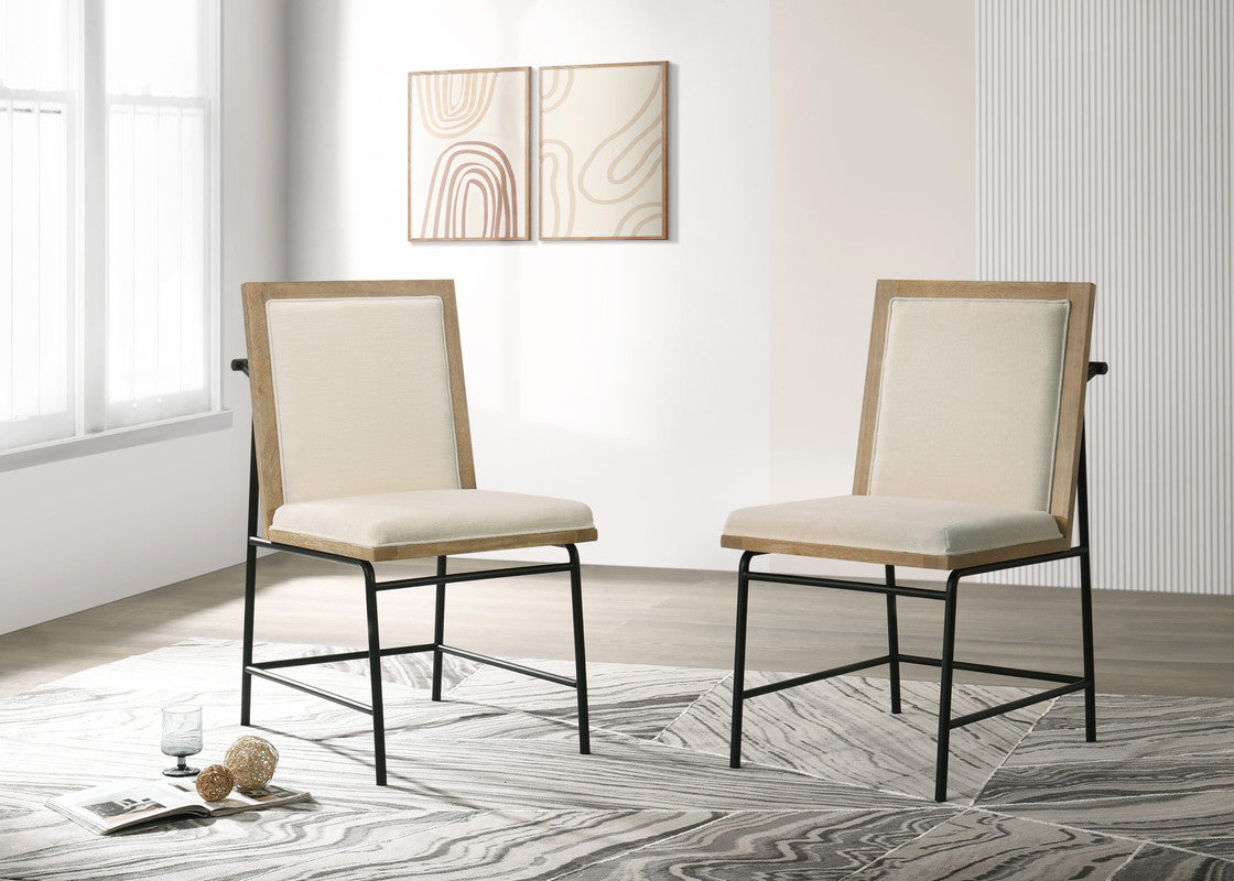 Magnus Oak 18.5"W Fabric Dining Chair (Set of 2)