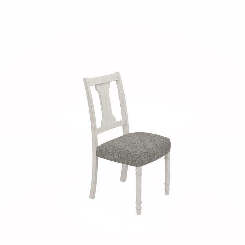 Tannen White/Gray 59" 5-Piece Round Dining Set