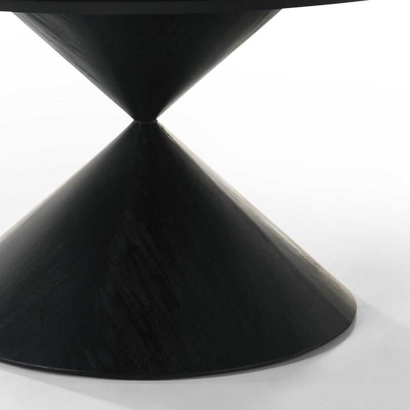 Haven Ebony Black 59" Round Dining Table