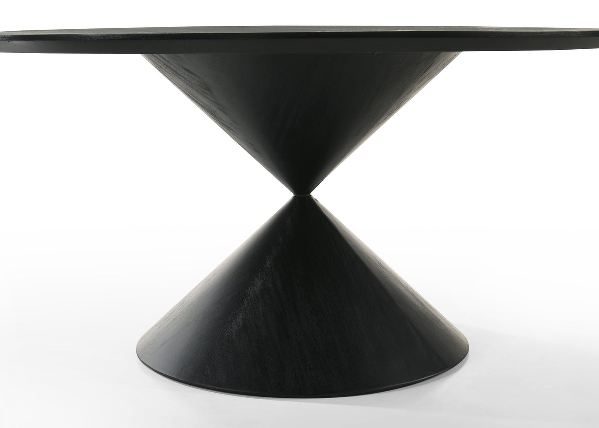 Haven Ebony Black 59" 7-Piece Round Dining Set