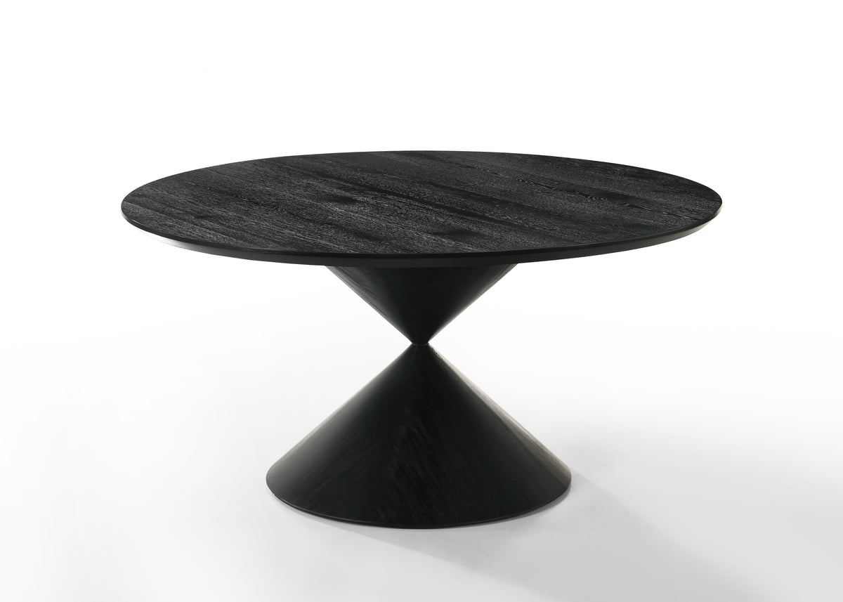 Haven Ebony Black 59" 7-Piece Round Dining Set
