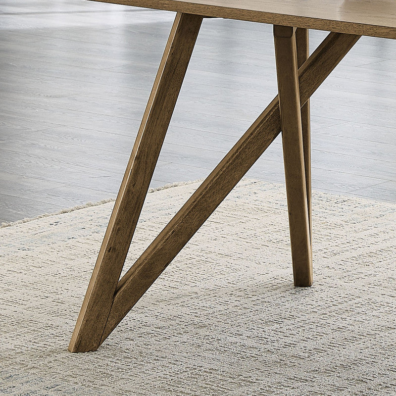 Darla Walnut Oak 70" Rectangular Dining Table