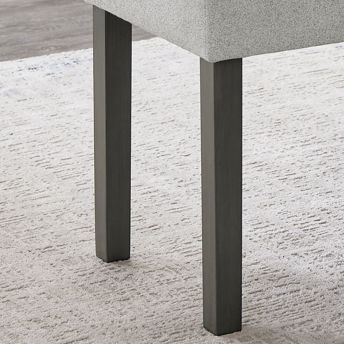 Selena Gray 40"W Fabric Dining Bench