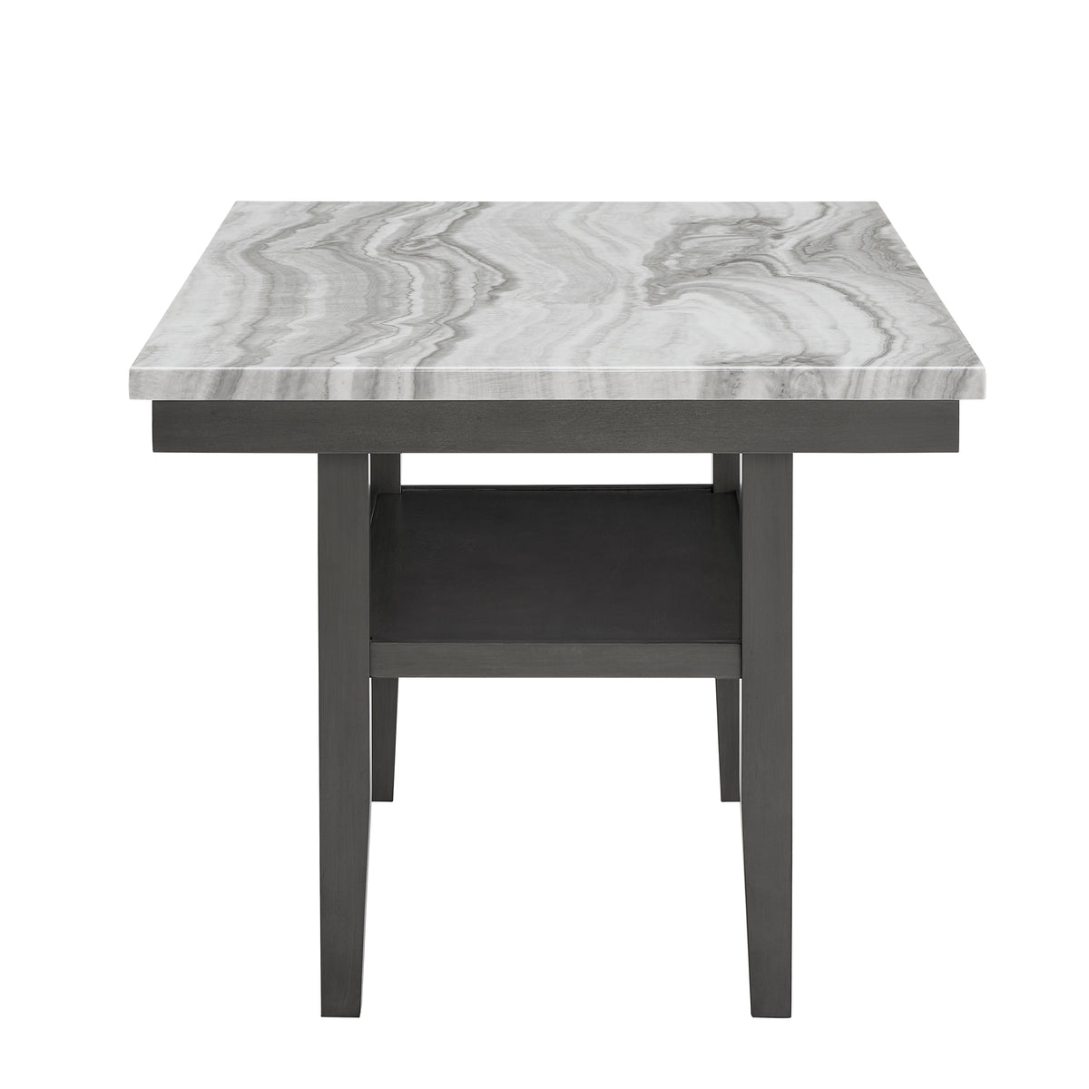 Selena Gray 60" 7-Piece Rectangular Dining Set with Barrel Chairs