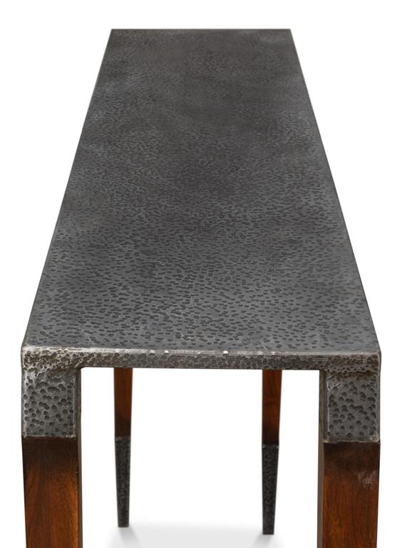 Burnford Grey Console Table