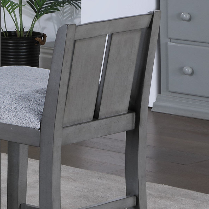 Graham Gray 20"W Fabric Counter Height Chair (Set of 2)
