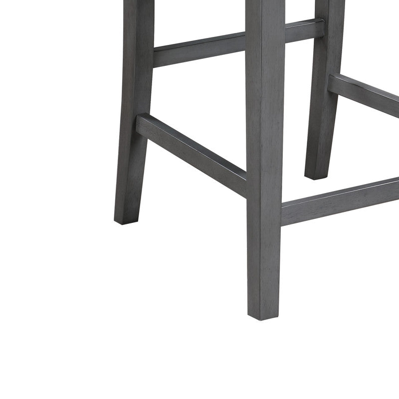 Graham Gray 20"W Fabric Counter Height Chair (Set of 2)