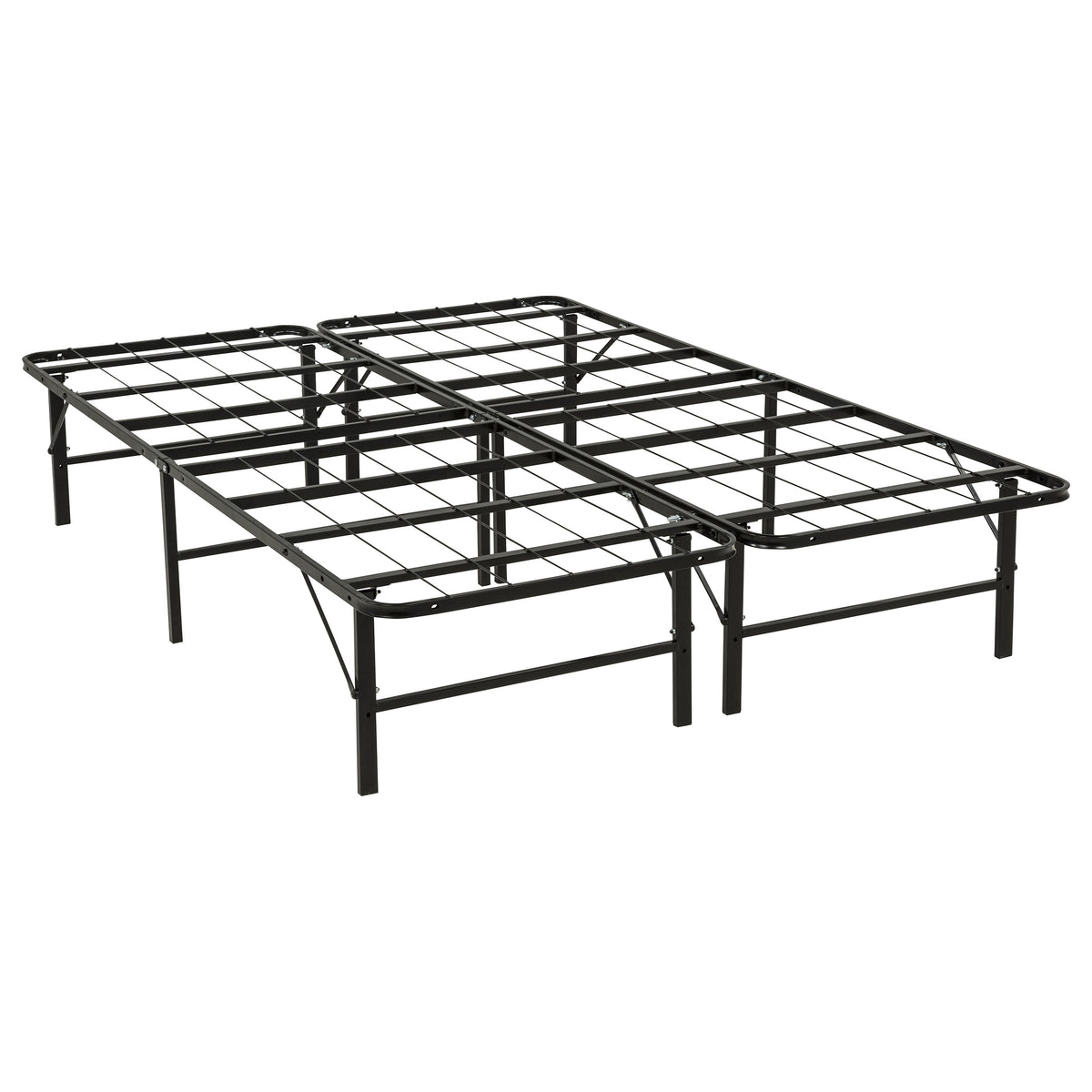 Kramer Black Full Folding Metal Platform Bed Frame
