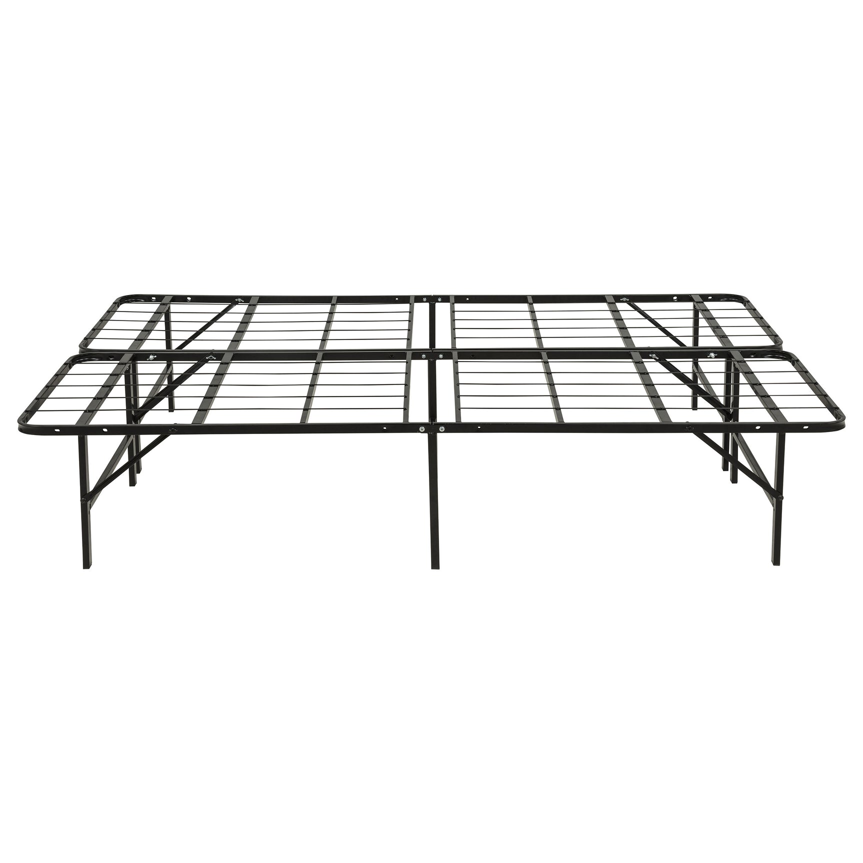 Kramer Black Full Folding Metal Platform Bed Frame