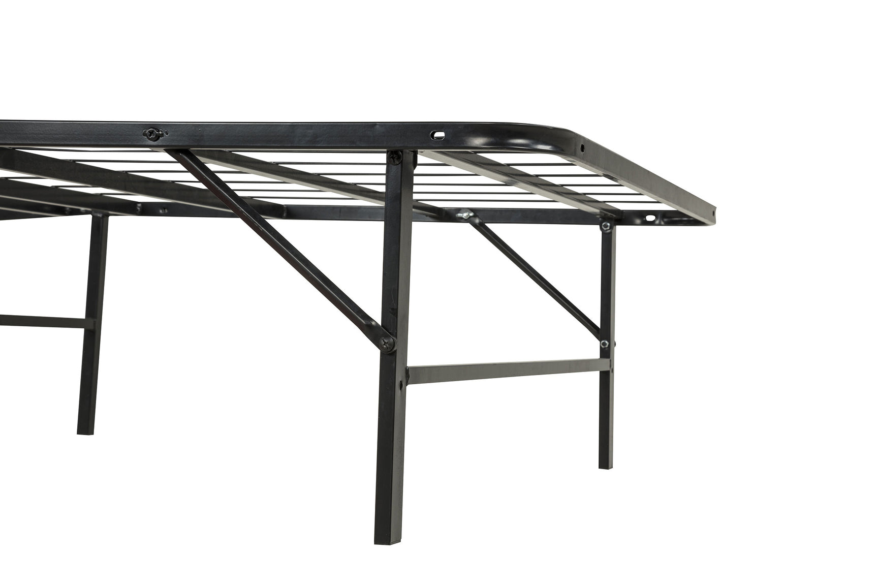 Kramer Black Twin Folding Metal Platform Bed Frame