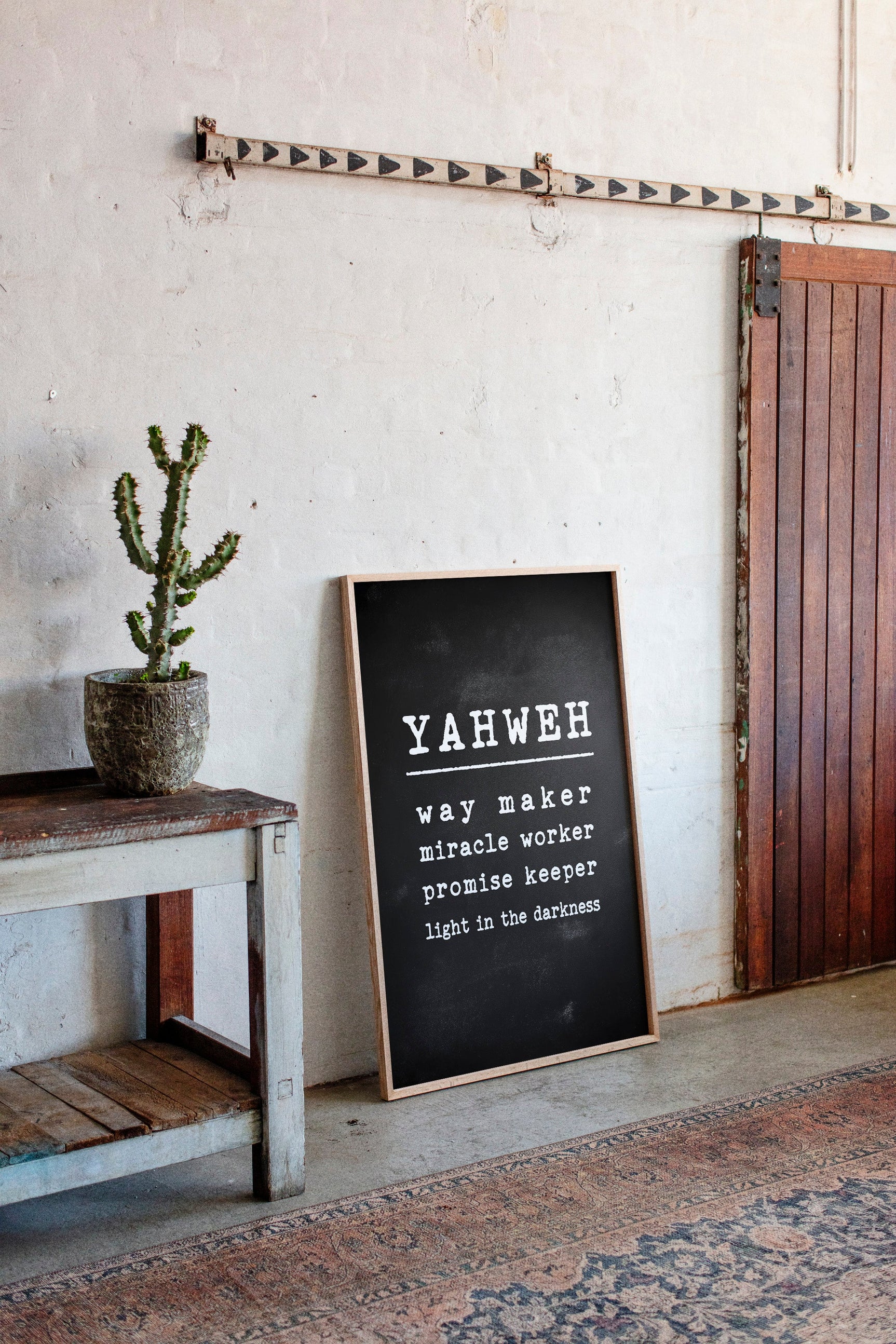 Yahweh Chalkboard Declaration