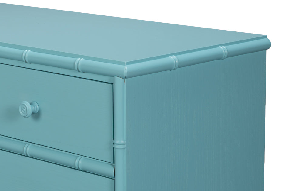 Manchester Blue 5 Drawer Chest
