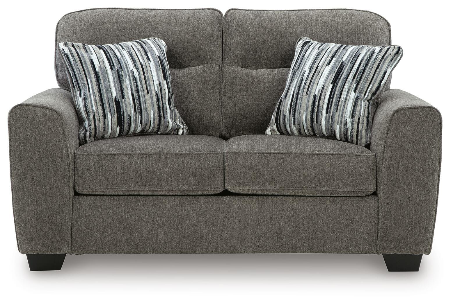 Olten Graphite 2 Loveseats (Online Special Price)