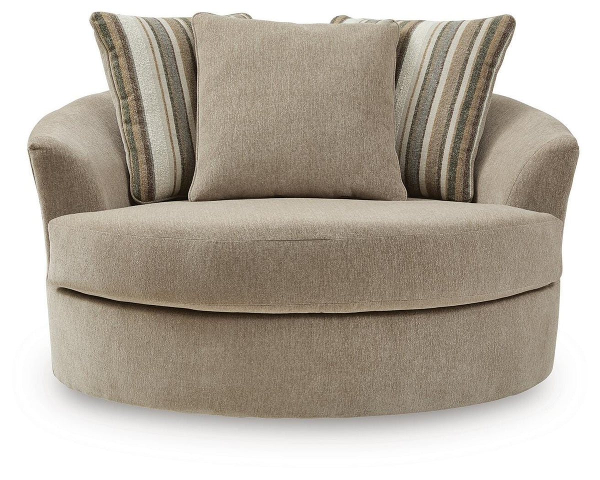 Linenhause Dune Oversized Swivel Accent Chair