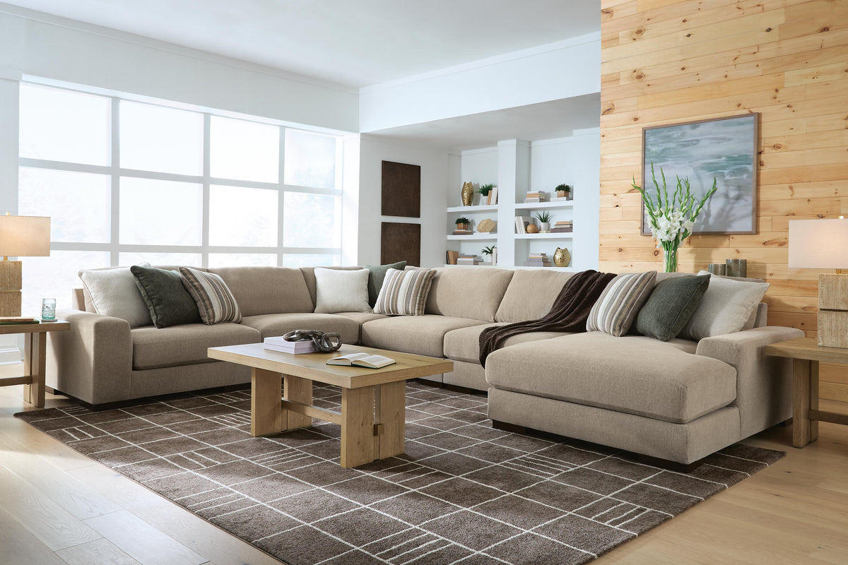 Linenhause Dune 6-Piece Sectional with Right-Facing Chaise