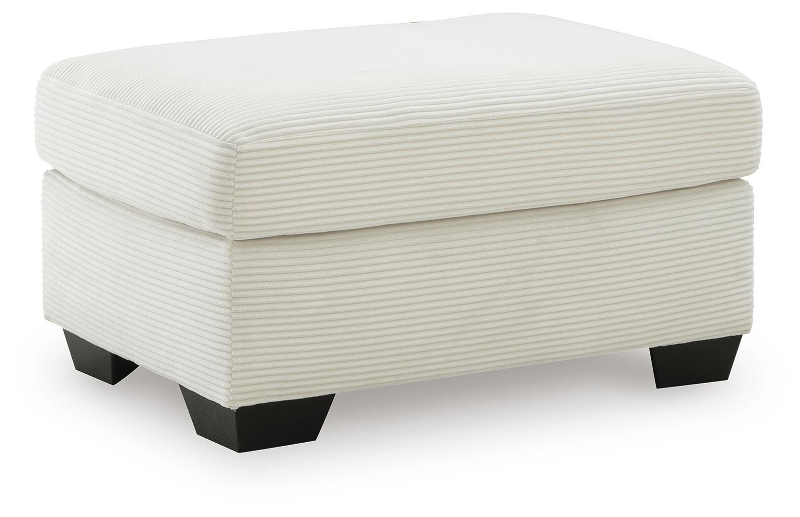 Amesley Ivory Ottoman (Online Special Price)