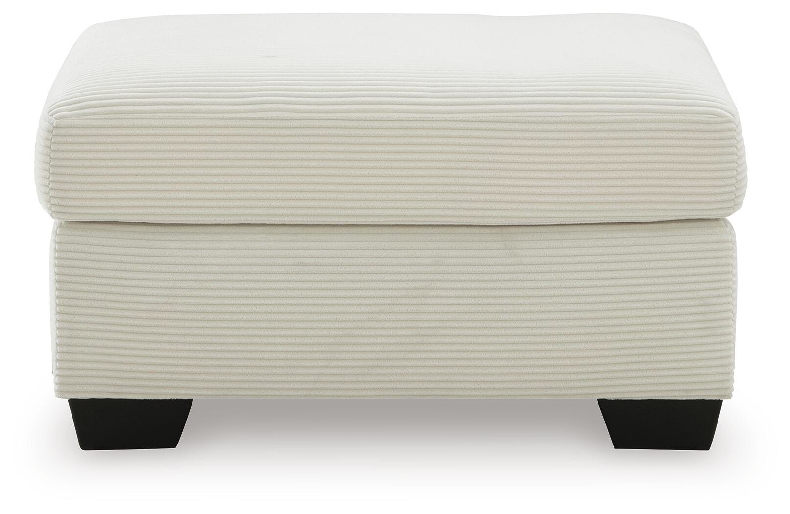 Amesley Ivory Ottoman (Online Special Price)