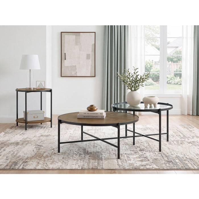Pivot Brown End Table